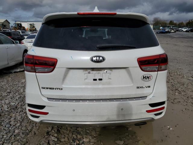 5XYPKDA50JG364327 - 2018 KIA SORENTO SX WHITE photo 6