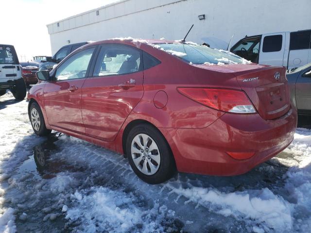 KMHCT4AE0GU965803 - 2016 HYUNDAI ACCENT SE RED photo 2