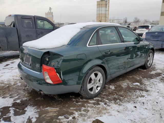 WAULT68E22A273183 - 2002 AUDI A4 3.0 QUATTRO GREEN photo 3