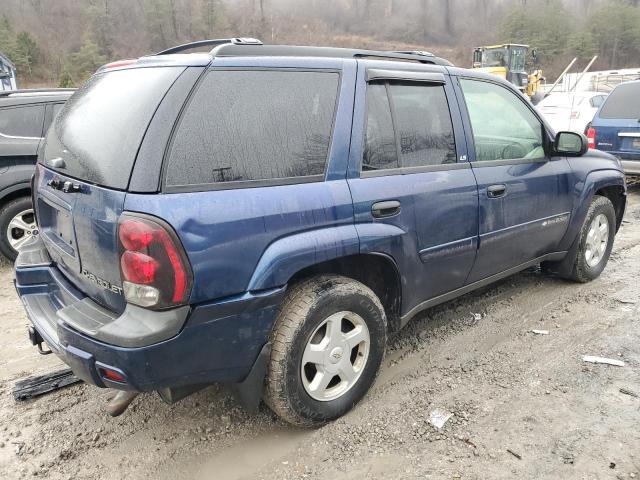 1GNDT13S422424064 - 2002 CHEVROLET TRAILBLAZE BLUE photo 3