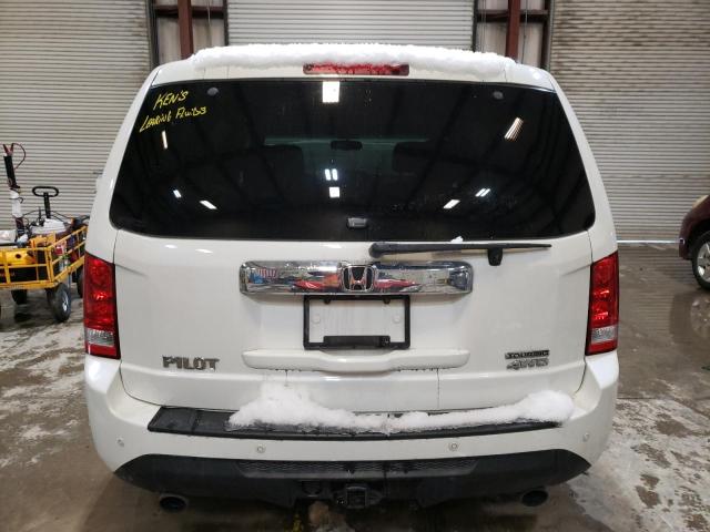 5FNYF4H95CB066125 - 2012 HONDA PILOT TOURING WHITE photo 6