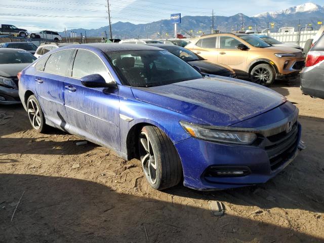 1HGCV1F30JA264838 - 2018 HONDA ACCORD SPORT BLUE photo 4