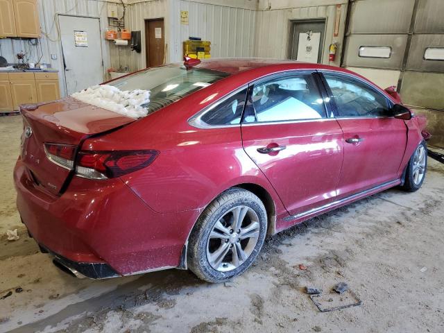 5NPE34AF3KH813264 - 2019 HYUNDAI SONATA LIMITED RED photo 3