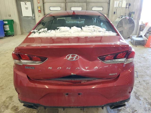 5NPE34AF3KH813264 - 2019 HYUNDAI SONATA LIMITED RED photo 6