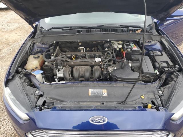 1FA6P0H79E5357362 - 2014 FORD FUSION SE BLUE photo 11