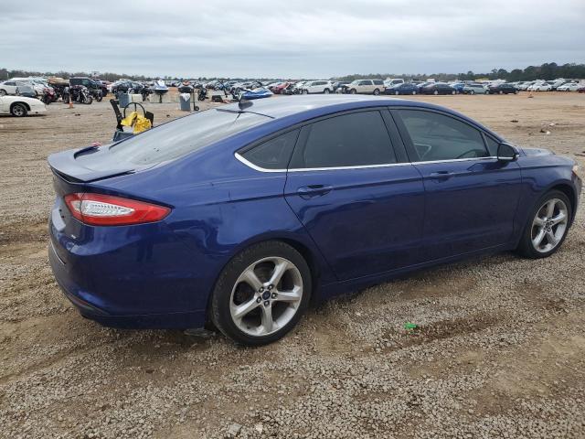 1FA6P0H79E5357362 - 2014 FORD FUSION SE BLUE photo 3