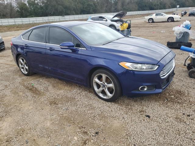 1FA6P0H79E5357362 - 2014 FORD FUSION SE BLUE photo 4