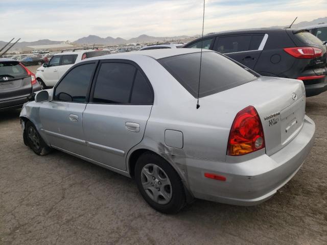 KMHCG45C94U555817 - 2004 HYUNDAI ACCENT GL SILVER photo 2