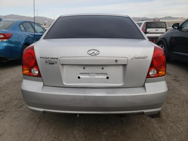 KMHCG45C94U555817 - 2004 HYUNDAI ACCENT GL SILVER photo 6