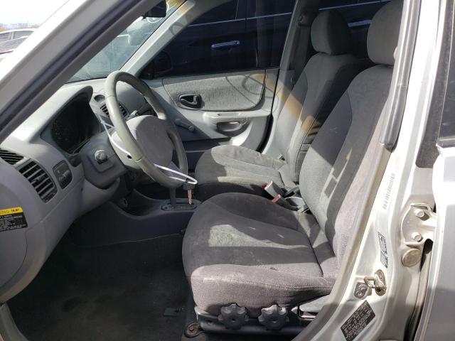 KMHCG45C94U555817 - 2004 HYUNDAI ACCENT GL SILVER photo 7