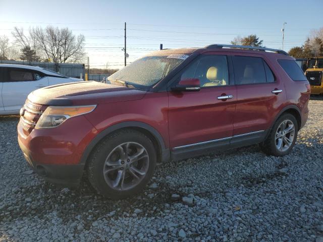 1FM5K7F89DGC07341 - 2013 FORD EXPLORER LIMITED RED photo 1