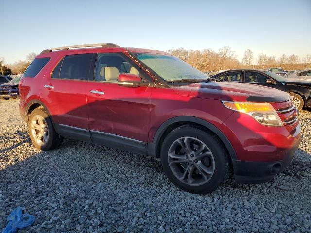 1FM5K7F89DGC07341 - 2013 FORD EXPLORER LIMITED RED photo 4