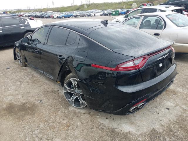 KNAE15LA3M6087719 - 2021 KIA STINGER BLACK photo 3