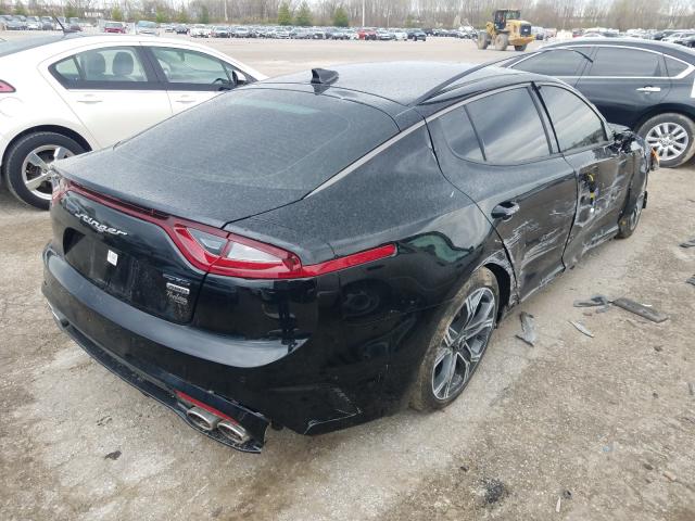 KNAE15LA3M6087719 - 2021 KIA STINGER BLACK photo 4