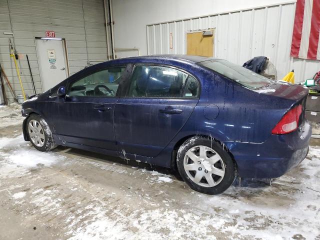 1HGFA165X8L033387 - 2008 HONDA CIVIC LX BLUE photo 2