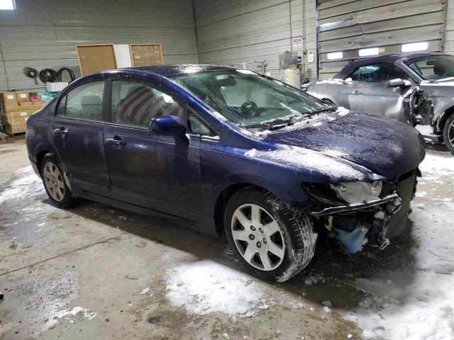 1HGFA165X8L033387 - 2008 HONDA CIVIC LX BLUE photo 4