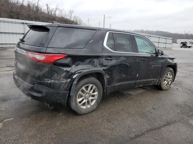 1GNEVFKW7LJ239627 - 2020 CHEVROLET TRAVERSE LS BLACK photo 3