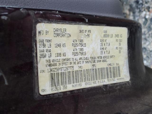 1J4GZ58Y9TC267775 - 1996 JEEP GRAND CHER LAREDO 紫色 照片 13