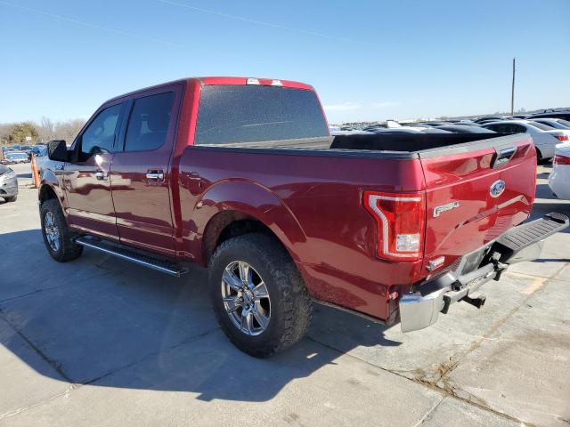 1FTEW1CPXFKE29159 - 2015 FORD F150 SUPERCREW RED photo 2