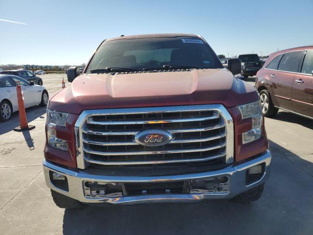 1FTEW1CPXFKE29159 - 2015 FORD F150 SUPERCREW RED photo 5