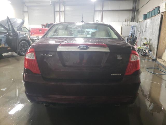 3FAHP0CG7BR232501 - 2011 FORD FUSION SEL BURGUNDY photo 6