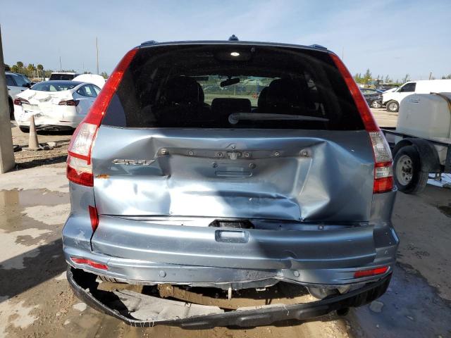 5J6RE3H77AL012054 - 2010 HONDA CR-V EXL BLUE photo 6