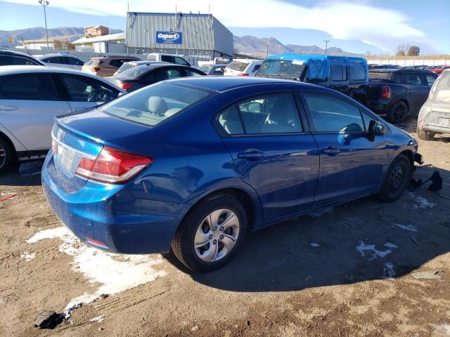 2HGFB2F51FH564121 - 2015 HONDA CIVIC LX BLUE photo 3