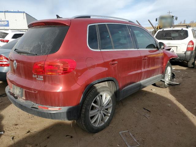 WVGBV3AX6DW079101 - 2013 VOLKSWAGEN TIGUAN S RED photo 3