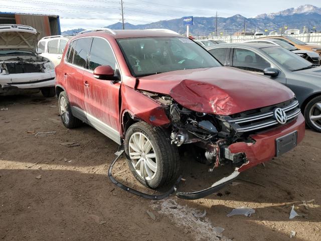 WVGBV3AX6DW079101 - 2013 VOLKSWAGEN TIGUAN S RED photo 4