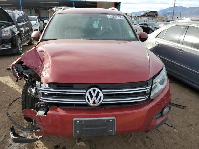 WVGBV3AX6DW079101 - 2013 VOLKSWAGEN TIGUAN S RED photo 5