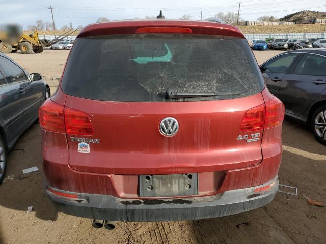 WVGBV3AX6DW079101 - 2013 VOLKSWAGEN TIGUAN S RED photo 6