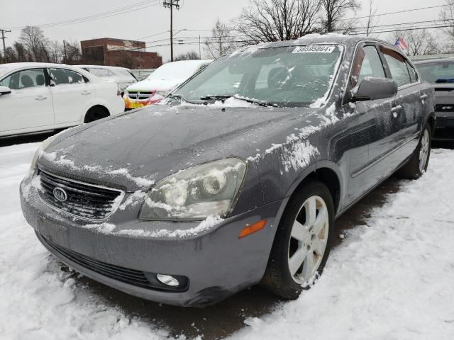 KNAGE124585215407 - 2008 KIA OPTIMA LX GRAY photo 1