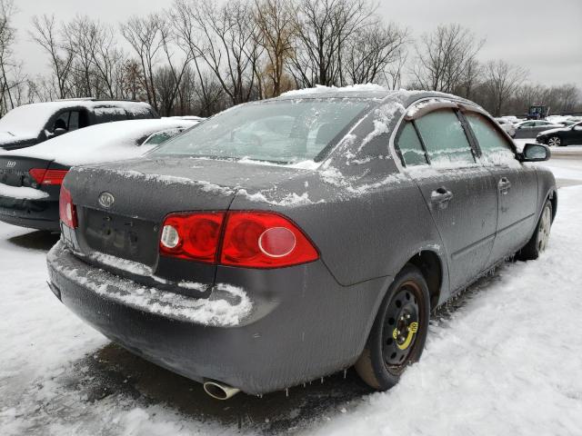 KNAGE124585215407 - 2008 KIA OPTIMA LX GRAY photo 3