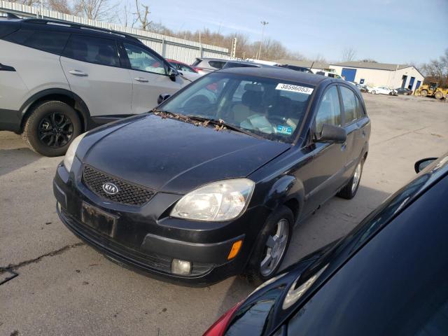 KNADE163566073913 - 2006 KIA RIO 5 BLACK photo 1