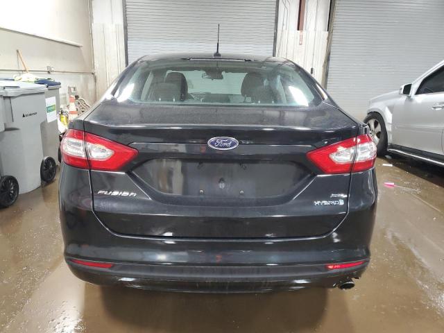 3FA6P0LU1ER225125 - 2014 FORD FUSION SE HYBRID BLACK photo 6