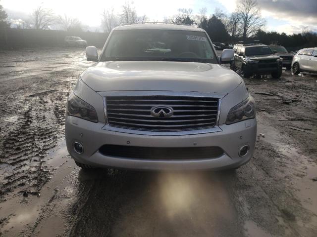 JN8AZ2NE4E9067458 - 2014 INFINITI QX80 SILVER photo 5