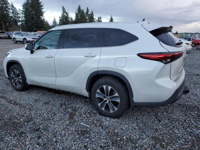 5TDGZRBH4NS167123 - 2022 TOYOTA HIGHLANDER XLE WHITE photo 2