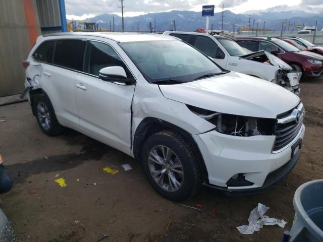 5TDJKRFH8FS132803 - 2015 TOYOTA HIGHLANDER XLE WHITE photo 4