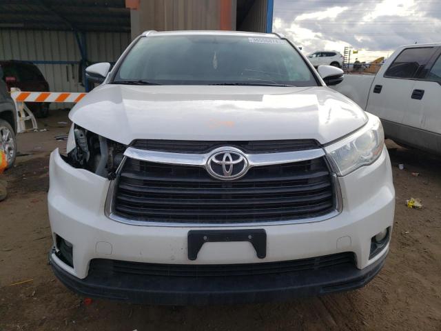 5TDJKRFH8FS132803 - 2015 TOYOTA HIGHLANDER XLE WHITE photo 5