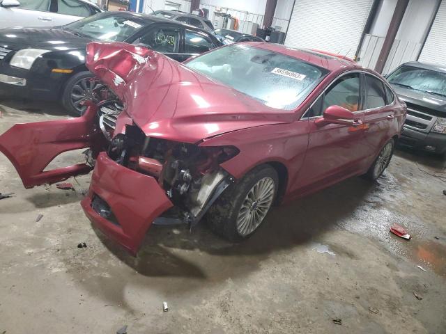 3FA6P0K9XGR163661 - 2016 FORD FUSION TITANIUM MAROON photo 1