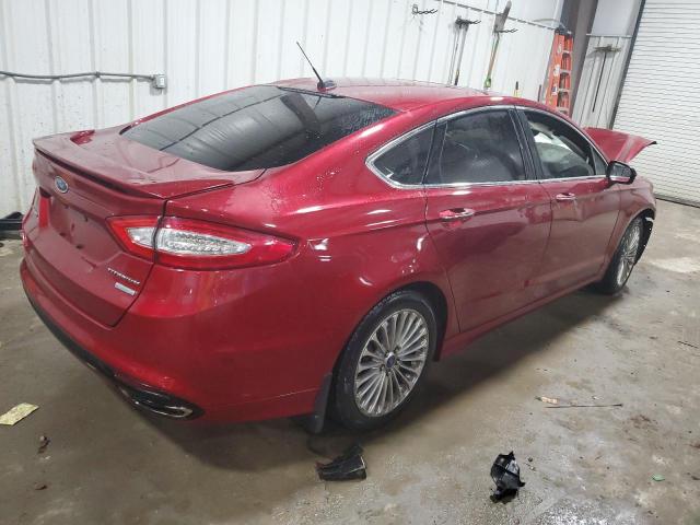 3FA6P0K9XGR163661 - 2016 FORD FUSION TITANIUM MAROON photo 3