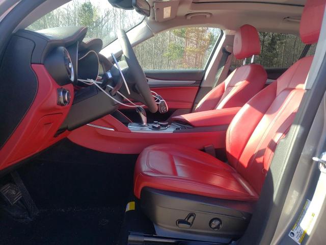 ZASPAKBN1K7C29501 - 2019 ALFA ROMEO STELVIO TI GRAY photo 7