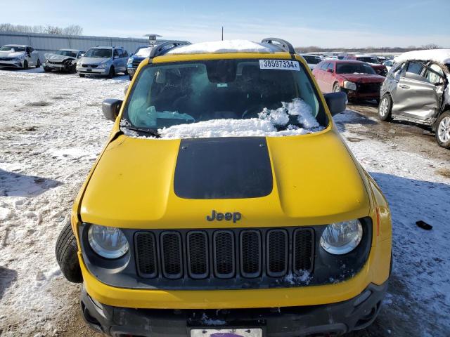 ZACCJBCT5GPD02125 - 2016 JEEP RENEGADE TRAILHAWK YELLOW photo 5