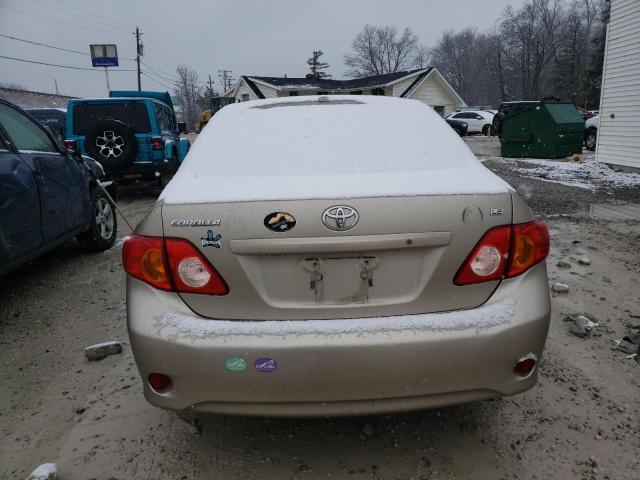 1NXBU40E49Z164577 - 2009 TOYOTA COROLLA BASE GOLD photo 6