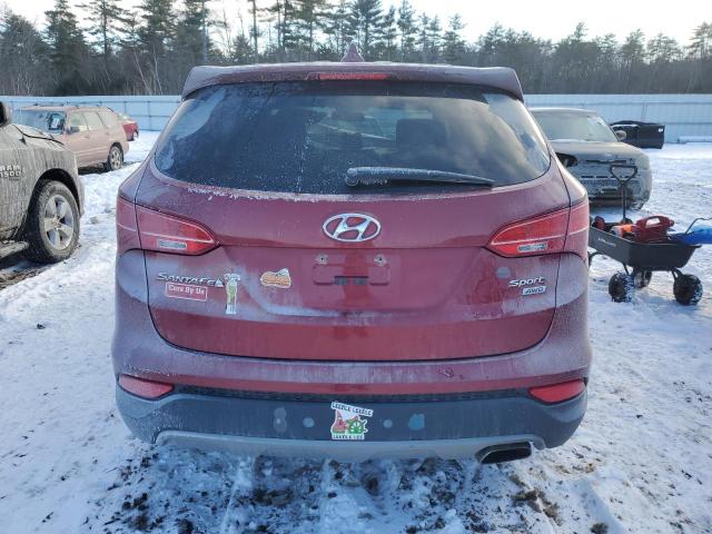 5XYZTDLB9FG252108 - 2015 HYUNDAI SANTA FE S MAROON photo 6