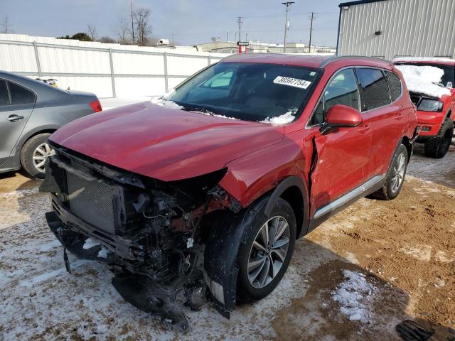 5NMS33AD6KH060516 - 2019 HYUNDAI SANTA FE SEL RED photo 1