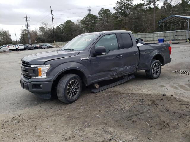 1FTEX1C54JFC51648 - 2018 FORD F150 SUPER CAB GRAY photo 1