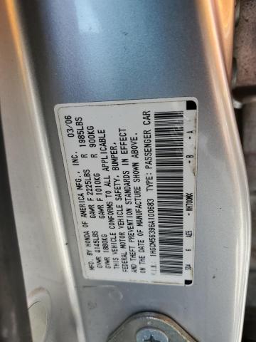 1HGCM56396A100683 - 2006 HONDA ACCORD SE BLUE photo 12