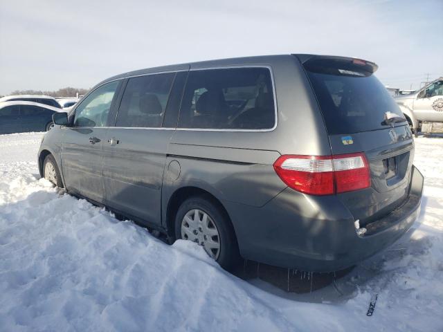 5FNRL38227B049525 - 2007 HONDA ODYSSEY LX GRAY photo 2