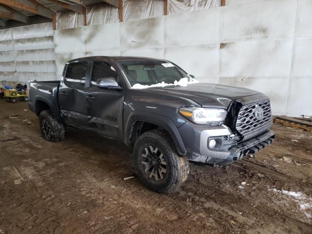 3TMCZ5AN3PM617667 - 2023 TOYOTA TACOMA DOUBLE CAB GRAY photo 4